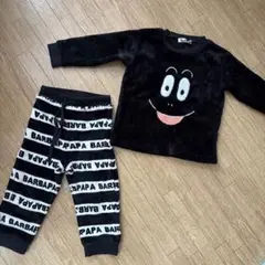 エメフィール　BARBAPAPA パジャマセット ブラック　130センチ