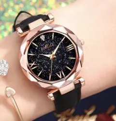 ku38【新商品】レディース★腕時計★クォーツ★シンプル★黒色 804