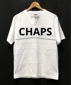 CHAPS 日登美株式会社　デッドストック 刺繍　ワンポイント　ヘンリーネック