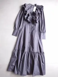 未使用riendaリエンダのダブルフリルティアードフレアワンピース