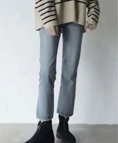 未使用 クラネ J/W SLIM ANKLE DENIM PANTS