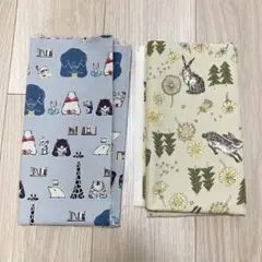 どうぶつ柄　オックス生地　セット