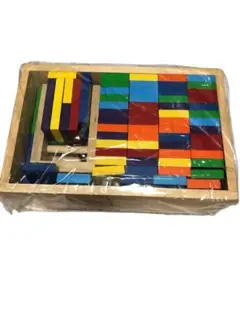 木製多色ブロック 知育玩具