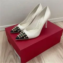 valentino バレンティノ ロックスタッズ パンプス36ハーフ