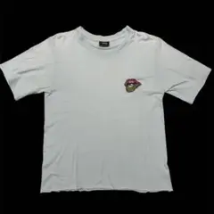Stussy リップデザイン　刺繍パッチ　 Tシャツ 短丈　メンズS 最終値下げ