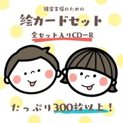 視覚支援のための絵カードセット☆CD-R