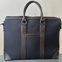 【美品】D.KELLY キャンバストートバッグ黒✖︎ブラウン