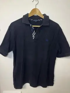 バーバリー　黒　ポロシャツ Mサイズ