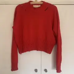 MARNI アンフィニッシュドエッジ ツイストコットン ニット