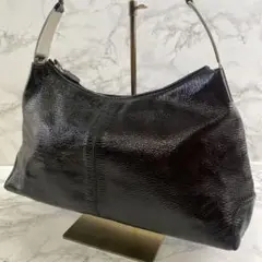 TOD'S トッズ 本革 コーティングレザー スチールハンドル ハンドバッグ