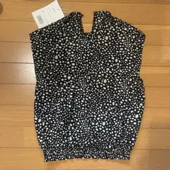 ノースリーブブラウス　黒白　ほぼ新品