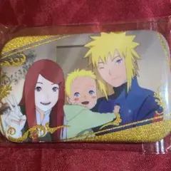 NARUTO ナルト 波風ミナト クシナ スクエア缶バッジ