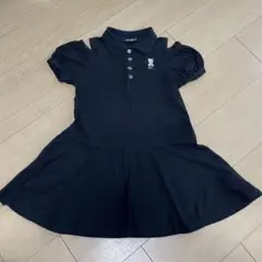 byLOVEiTバイラビ＊肩開きポロワンピース 120cm ブラック
