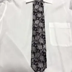 Maker's Shirt ダークブラウン ペイズリー ネクタイ 日本製　鎌倉
