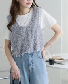 Discoat テープヤーンUネックベスト