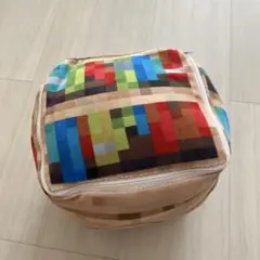 マイクラ 収納バッグ付きフリースブランケット