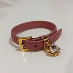 MIU MIU レザーブレスレット ピンク