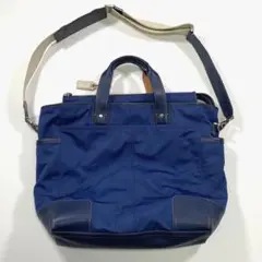 COACH コーチ F70034 2way トートバッグ ショルダーバッグ 青