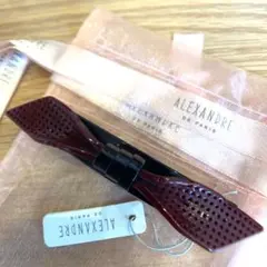 お値下げタグ付き未使用 アレクサンドルドゥパリ リボンバレッタ(パープル)