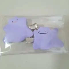 【新品・未使用】メタモン・ヘアクリップ2コセット+おまけつき