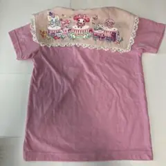 しまむら　エコネコ　マイメロディ セーラー襟トップス Tシャツ 130