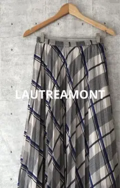 LAUTREAMONT ロートレアモン ☆ チェックプリントプリーツスカート