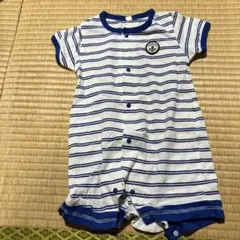 ストライプ柄ロンパース 半袖80サイズ