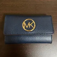 マイケルコース キーケース ネイビー