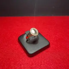 【ヴィンテージ】アンティークリング ゴールド ストーン 昭和レトロ r4