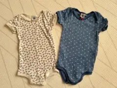 プチバトー 半袖ロンパース ボディースーツ 18m/81㎝