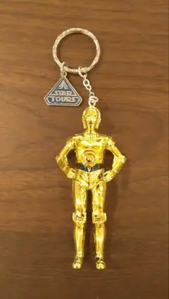 【美品】ディズニー限定　スターツアーズ　スターウォーズ　C-3PO　キーチェーン