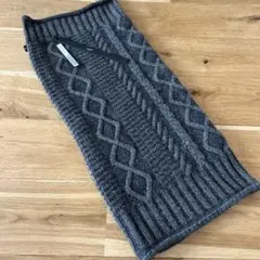 wjk plating cable knit snood グレー 新品