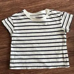 GU ストライプ 半袖Tシャツ　80cm