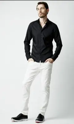 1piu1uguale3 PLAIN SHIRT BLACK