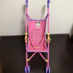 ディズニー ミニーマウスプリント バギーベビーカー ピンク