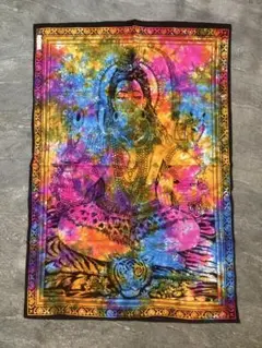 カラフルなシヴァのタペストリー 105cm x 70cm
