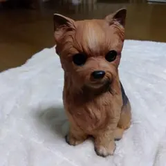 ヨークシャテリア置物 樹脂製 約20cm