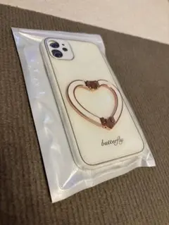 butterfly iPhone 11 用ケース ハート型