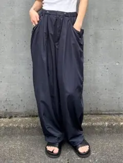 Eongul Double Pocket Design Nylon Pants