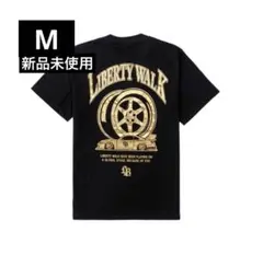 LIBERTY WALK ゴールドプリント Tシャツ ブラック