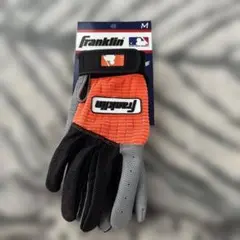 Franklin バッティング用手袋 M オレンジ/黒/灰色　バリーボンズモデル