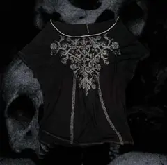 Baroque Floral Dolman Tee