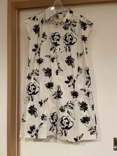 綿100シャツワンピース