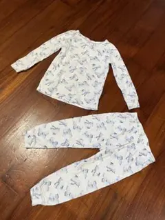 wanderling 24m 蝶柄 長袖パジャマセット