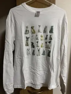 CROSS & STITCH 長袖Tシャツ M 猫と犬