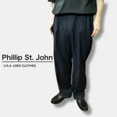 ★美シルエット◎Phillip St. John 2タックパンツ SL1-757