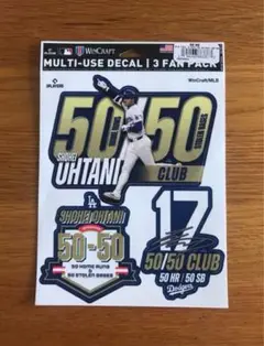 大谷翔平選手 50/50記念ステッカー1枚