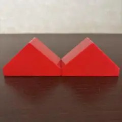 レゴ　デュプロ 屋根　赤　三角