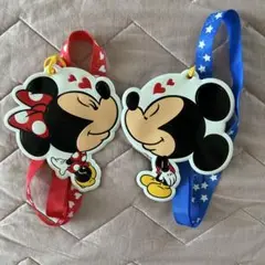 美品 ディズニーリゾート ミッキー&ミニー パスケース セット