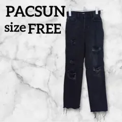 PACSUN【FREE】ダメージジーンズ 黒